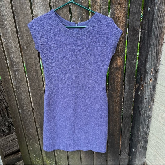 ST. JOHN Black Label PF 12 GRP 1 Pastel Purple Textured Knit Dress Sz 4 - Picture 7 of 16